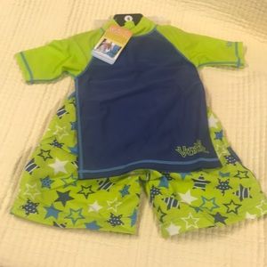 New UV Skinz Boys 3-piece Swim Set. UPF 50+